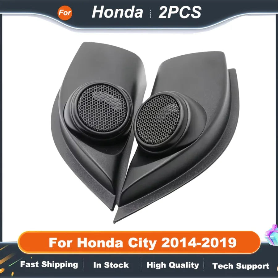 2PCS Car Tweeter Speaker Mounting Brackets for Honda City 2014-2019  Door Angle Refit Audio Cover Boxes Installation