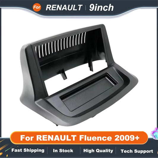 9 Inch Car Radio Frame For RENAULT Fluence 2009+ Install Facia Console Bezel GPS Adapter Plate Trim Cover Dash Kit