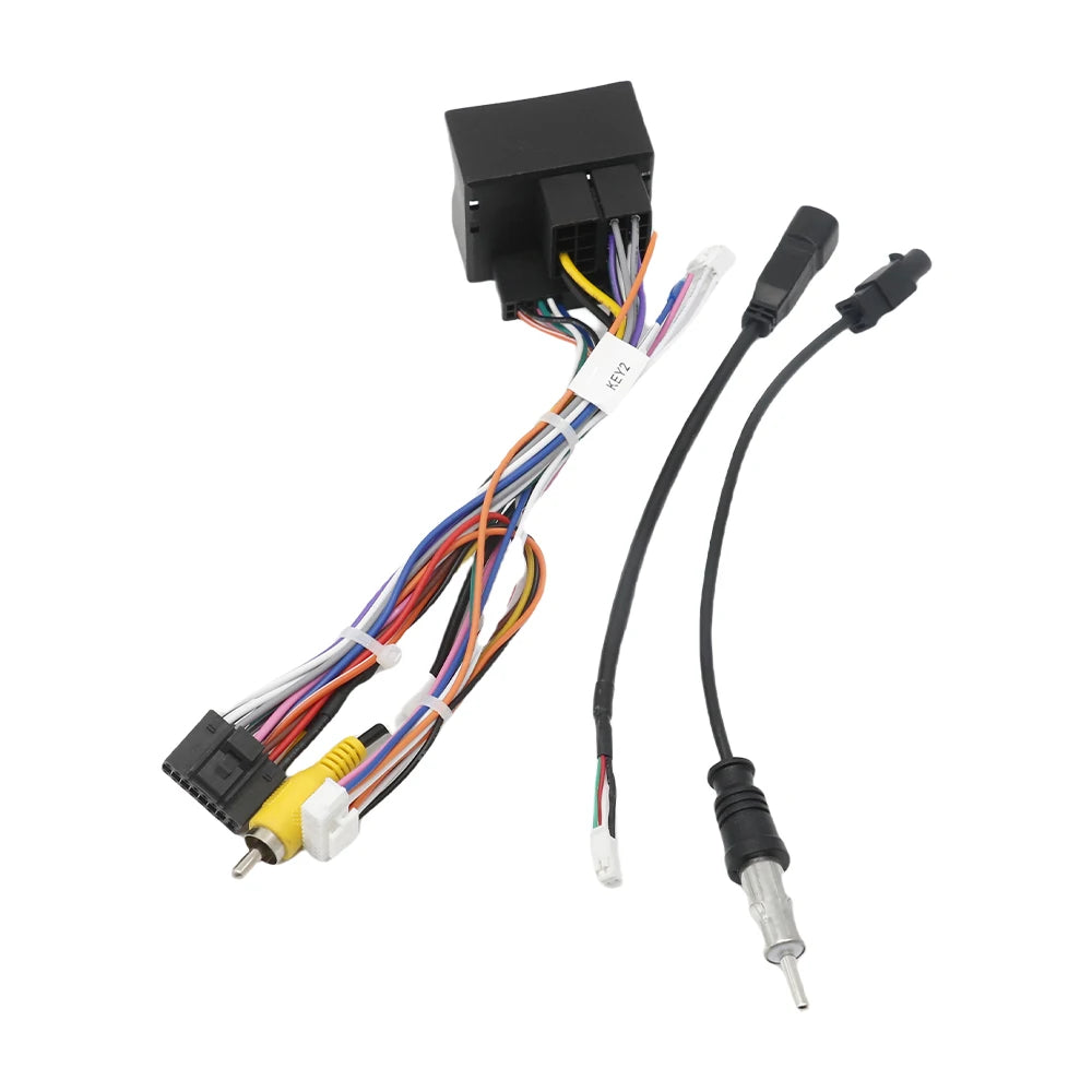 16pin Wiring Harness Adapter For Great Wall Poer Haval H9 Canbus Box Decoder Android Radio Power Cable