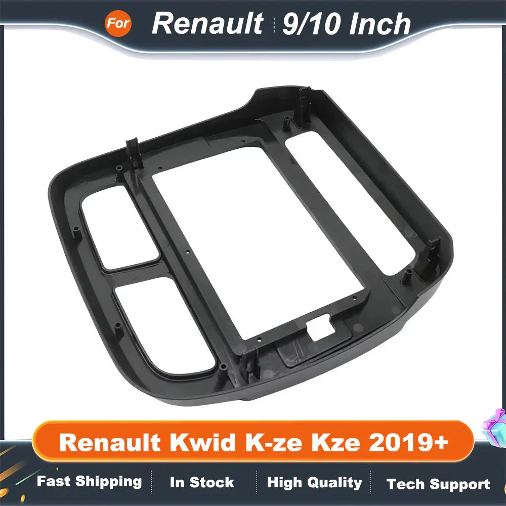 9/10 Inch Car Frame Fascia Adapter For Renault Kwid K-ze Kze 2019+ Android Radio Audio Dash Fitting Panel Kit