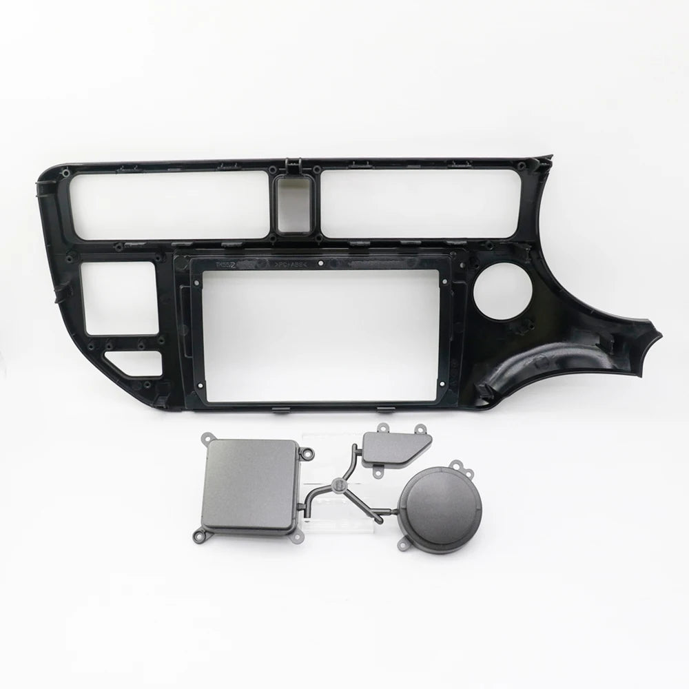 Car 2 Din Audio Radio Fascia Frame For KIA RIO 2012 9 Inch Big Screen Stereo Dash Fitting Panel Trim Kit WITH SRS HOLE