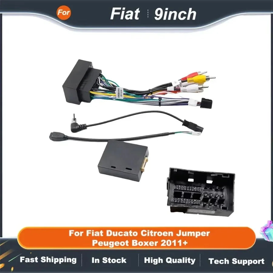 9 Inch Car Radio Frame Fitting Kit for FIAT DUCATO CITROEN JUMPER PEUGEOT BOXER 2011+ Android CANBUS Dash Panel Adapter Kit