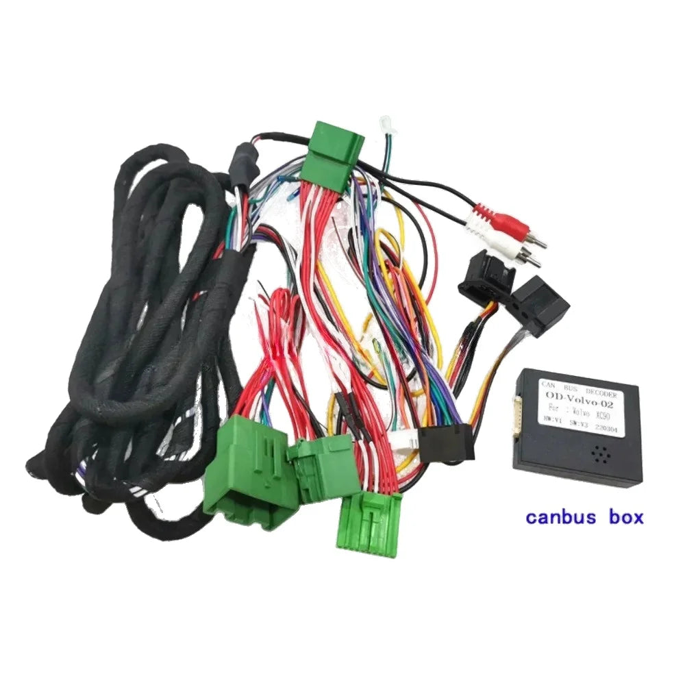 For Volvo XC90 high end s90 v90 Cable Car 16 Pin Wiring Harness Adapter Canbus Box OD-Volvo-02 Decoder Android Radio Power Cable