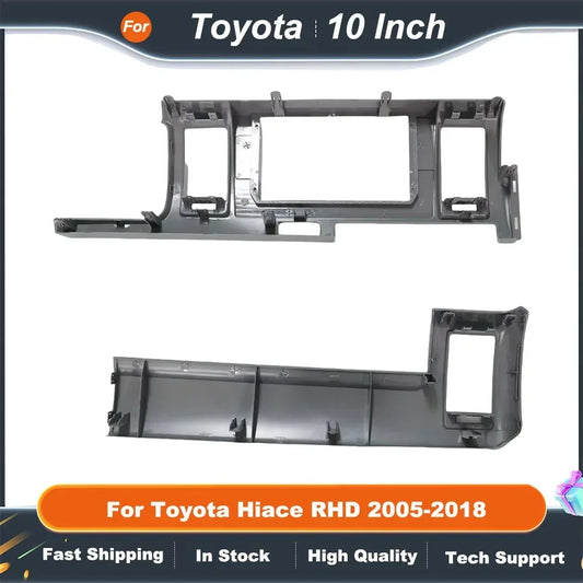 10 Inch Car Radio Fascia Frame for Toyota Hiace RHD 2005-2018 Android Dash Fitting Panel Kit Big Screen Audio Adapter
