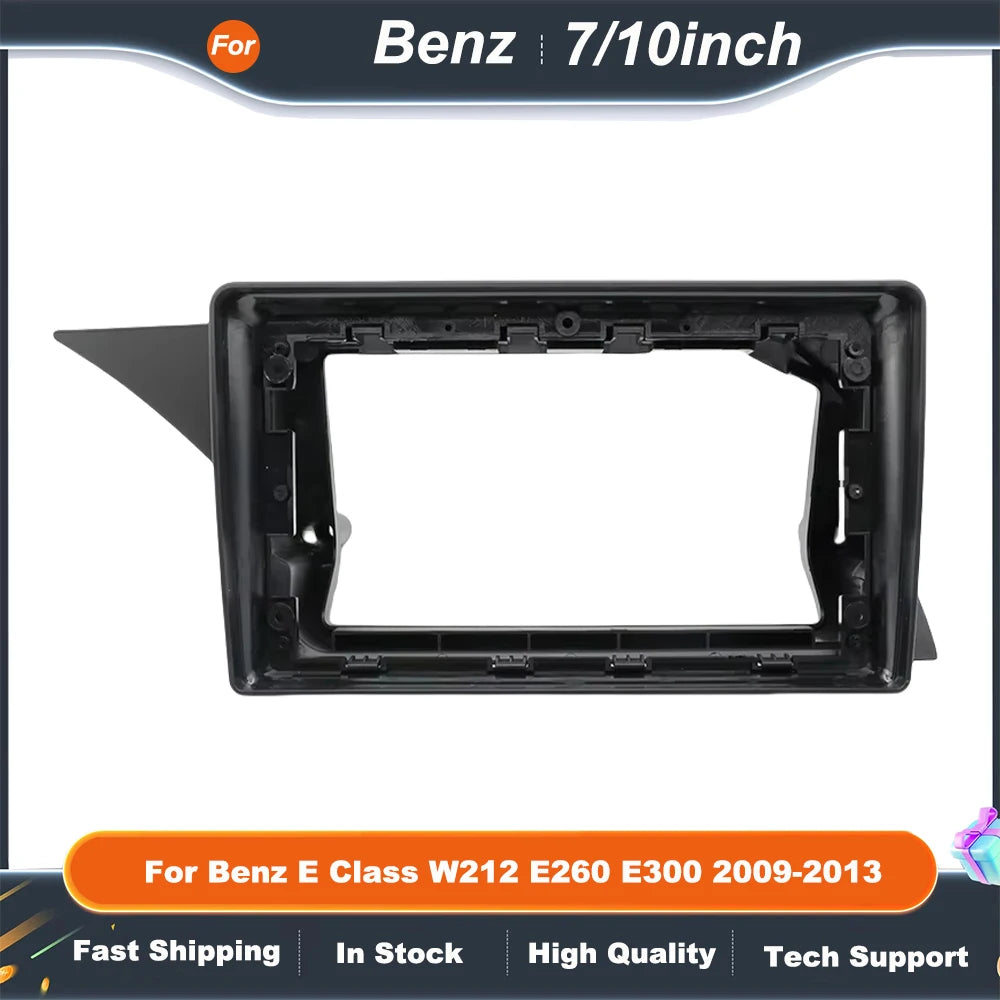 7/10 Inch Car Frame Fascia Adapter  For Benz E Class W212 E260 E300 2009-2013  Android Radio Audio Dash Fitting Panel Kit