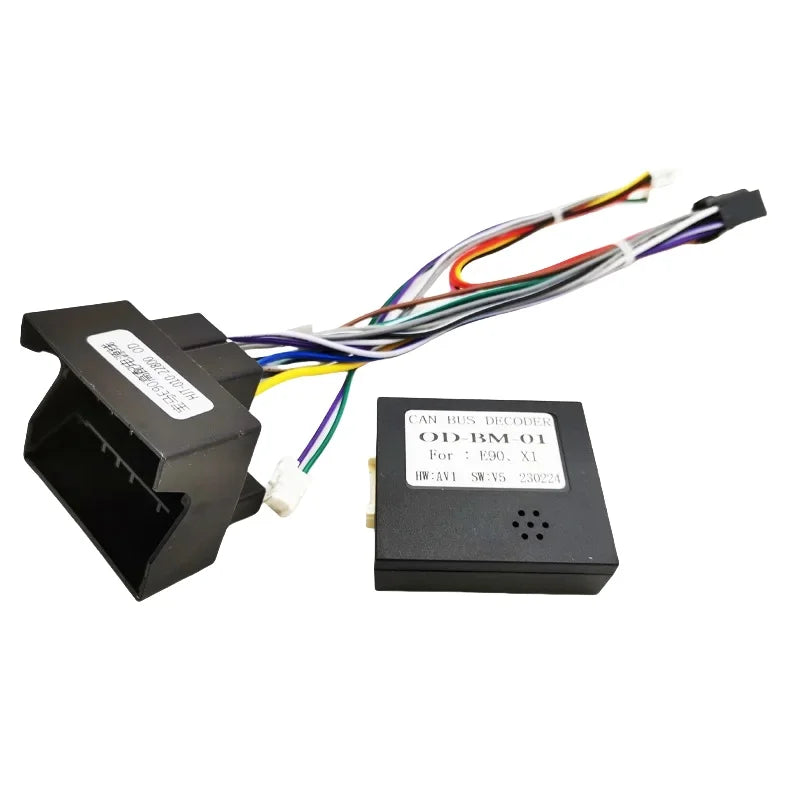 Quadlock Harness Adapter CAN Bus Decoder 16 Pin Plug Quad Lock Connector Car Android Head Unit Wiring Cable for BMW 3 E90 X1 E84