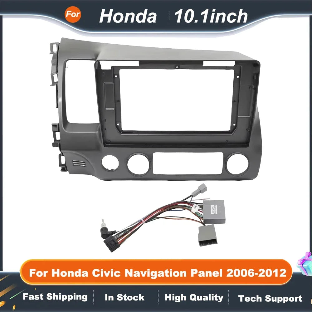 10.1 inch Car Audio Frame  for Honda Civic navigation panel  2006-2012 other auto parts car mp3 player car dashboard