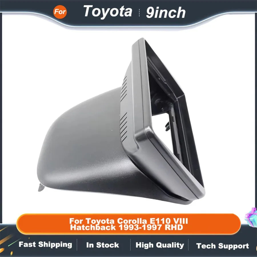 9" Car Stereo Fascia Panel for Toyota Corolla E110 VIII Hatchback 1996-2002 RHD | Android Radio Dash Kit  Wiring Harness Adapter