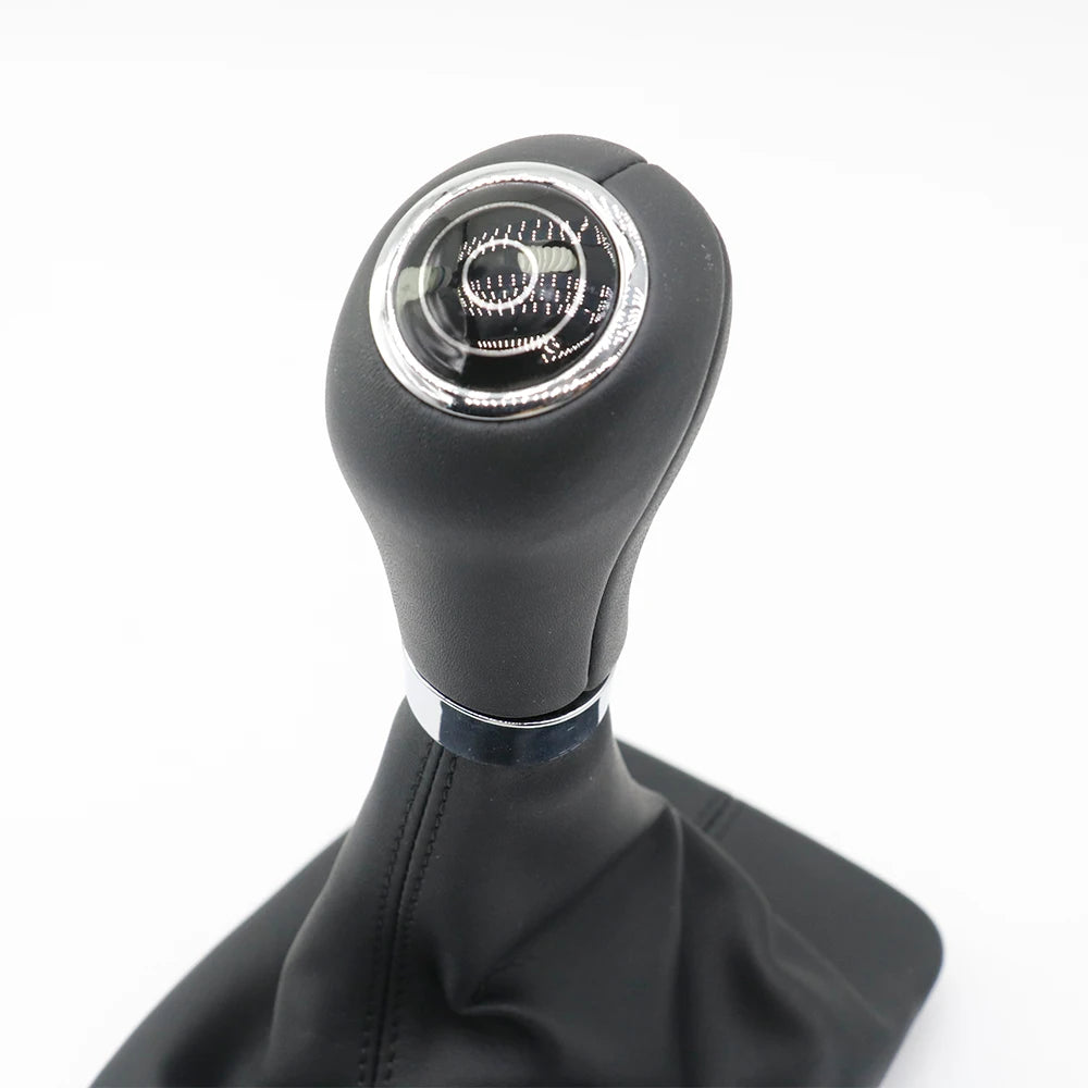 Automatic Car Gear Shifter Lever Knob Leather Boot Cover For Mercedes Benz C E GLK Class W204 W207 W212 X204 C204 2007-2011