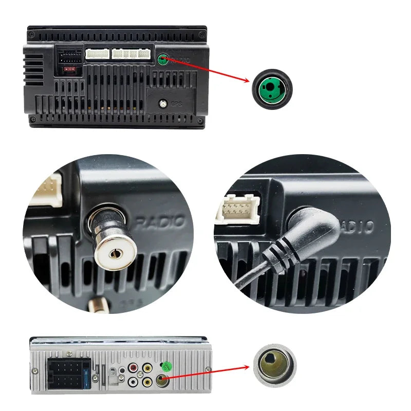 10 Pieces a Lot Fakra Antenna Adapter Cable, DIN Plug Radio Converter, for Car Radio Android System Head Unit