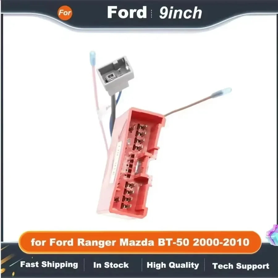 2 Din 9 Inch Car Radio Fascia Frame DVD GPS Mp5 ABS PC Plastic Fascia Plane Frame For Ford Ranger Mazda BT-50 2000-2010 Dash Kit