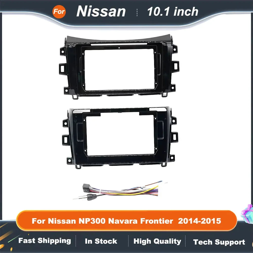 10.1 Inch Car Radio Fascia Frame for Nissan NP300 Navara Frontier Stereo DVD Player Installation Panel Bezel Kit