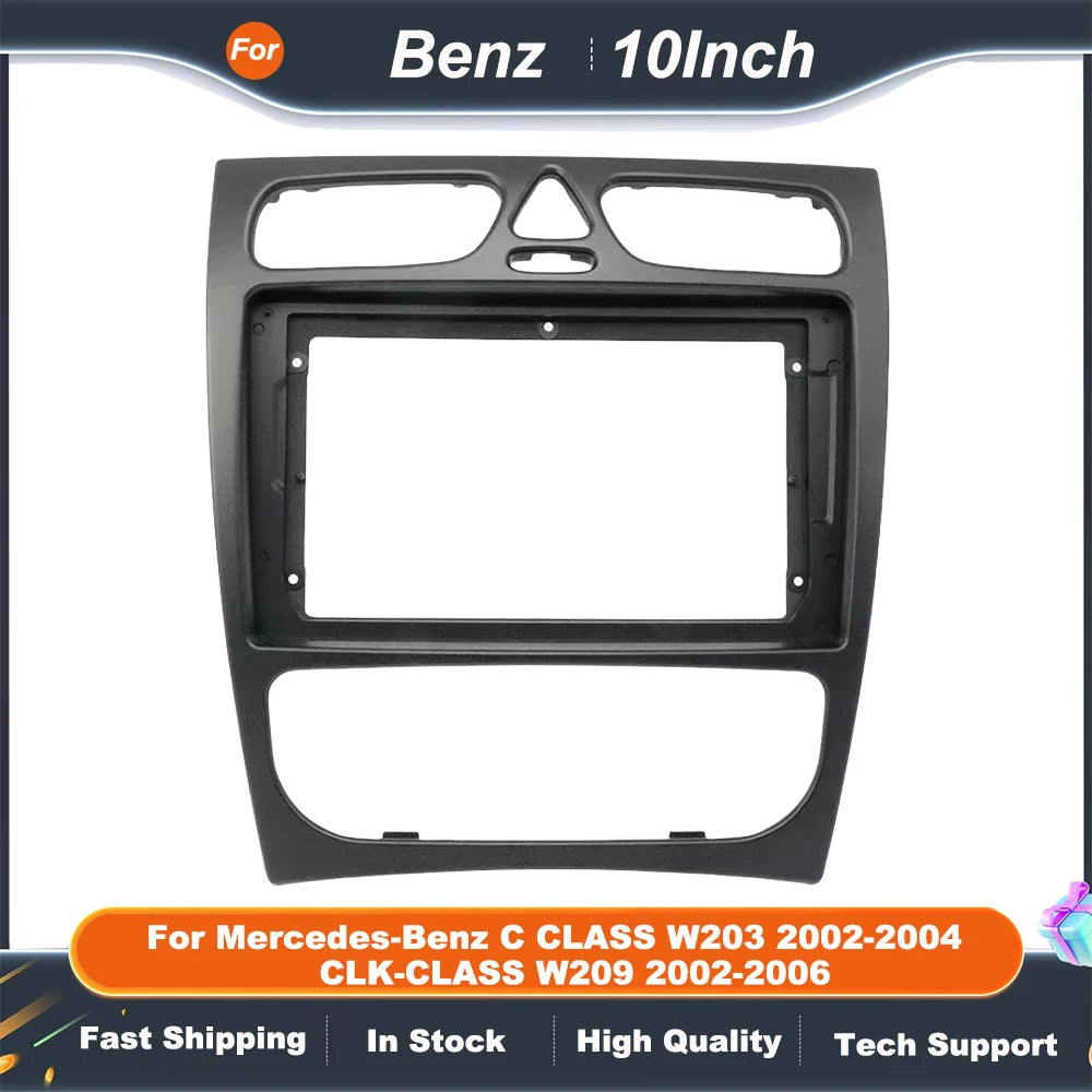 9 Inch Car Radio Fascia For Mercedes-Benz C CLASS W203 2002-2004 CLK-CLASS W209 2002-2006 Car Stereo Housing Frame