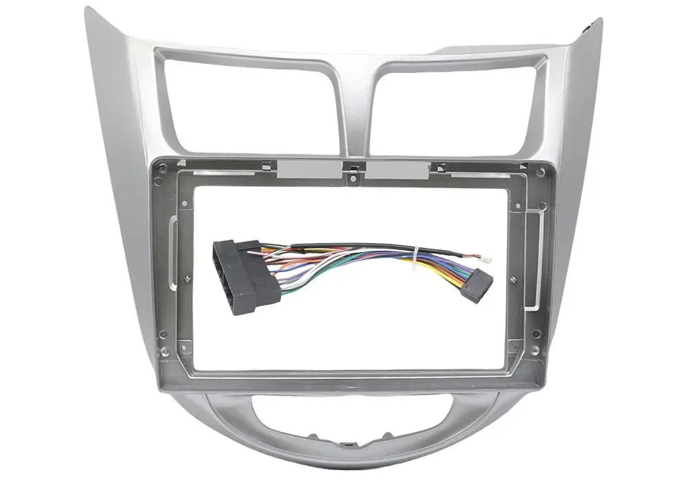 For Hyundai I-25/Accent/Solaris/Verna 2010-2016 Car 9 Inch Radio Fascia Frame Android 2Din MP5 Player Stereo Panel