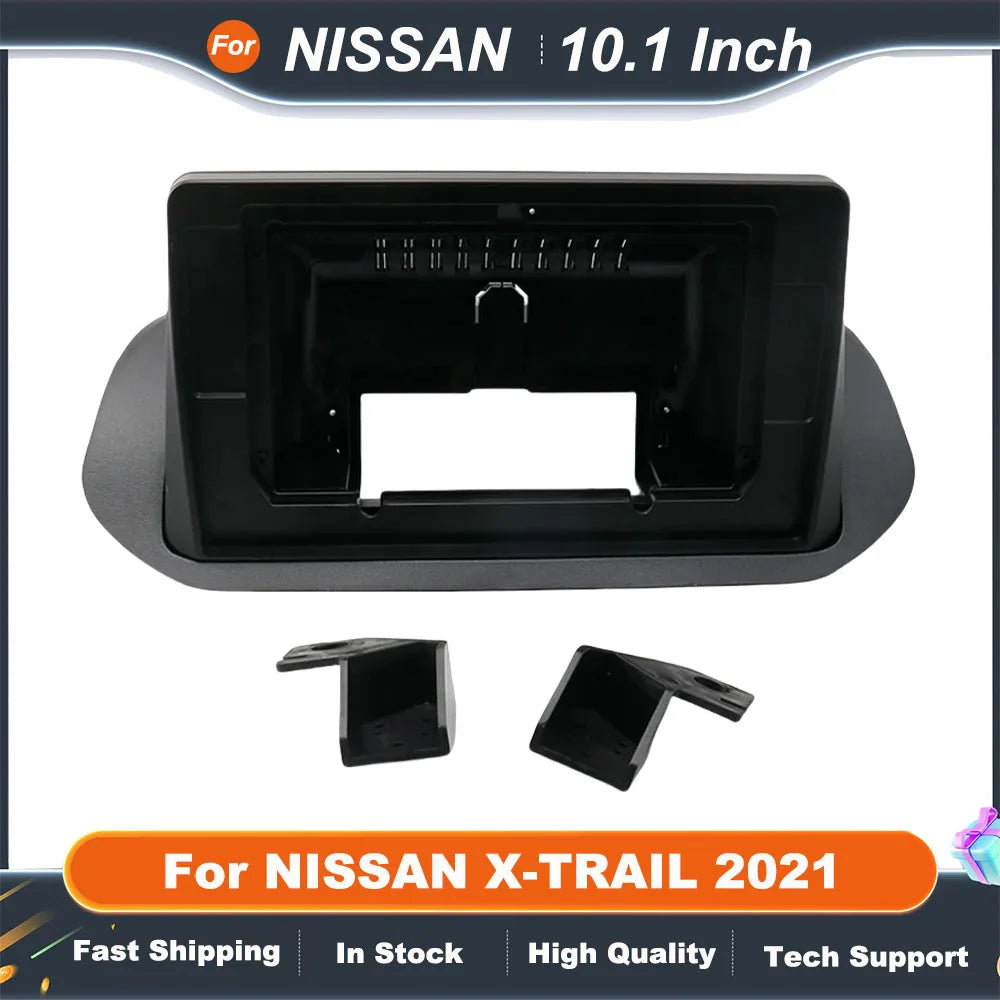 10.1 Inch Car Accessories  Frame Fascia Adapter  For NISSAN X-TRAIL 2021 Android Radio Audio Dash Fitting Pane