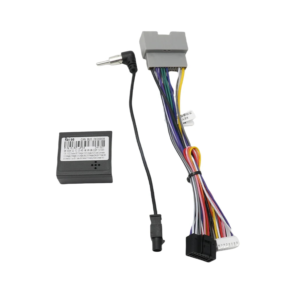 For jeep 2011-2016 Wrangler 10.1 INCH Car Radio Android Stereo audio screen multimedia video player navigation Harness frame