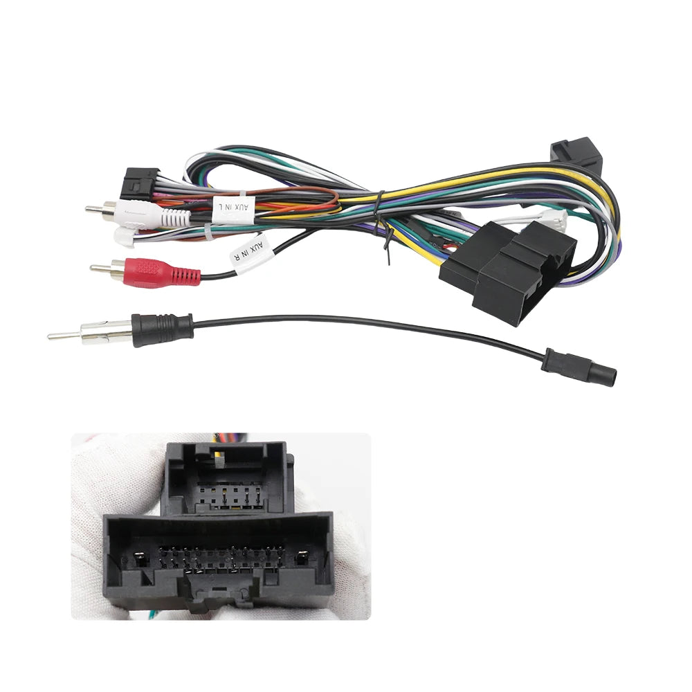 16 Pin Canbus Box For MAZDA BT50 2008-2020 2 Din Android GPS Radio Wiring Harness Power Cable
