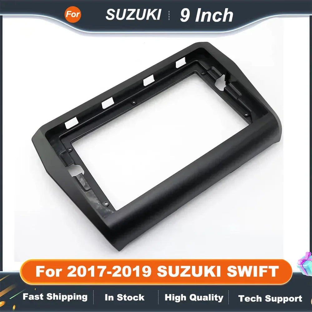 9 Inch Double Din Car Radio Fascia Frame for 2017-2019 SUZUKI SWIFT DVD GPS MP5 Installation Panel Kit
