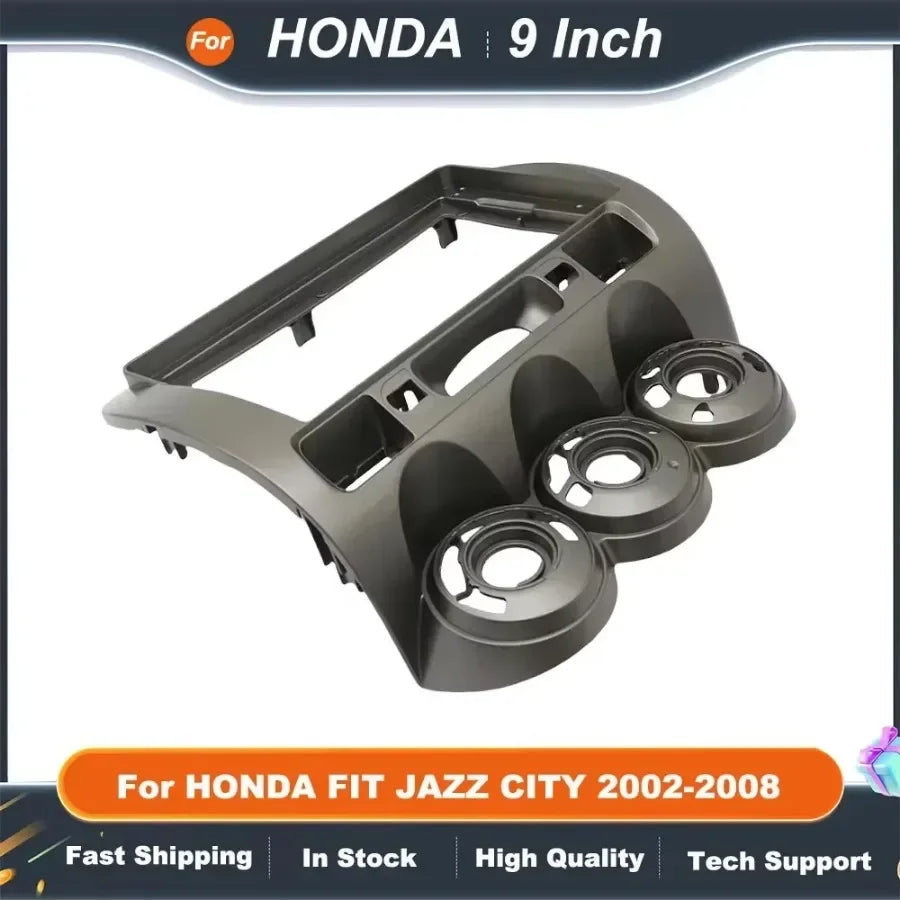 9 Inch Car Radio Fascia Android Dash Frame Fitting Kit for HONDA FIT JAZZ CITY 2002-2008 Radio Fascia Installation Kit