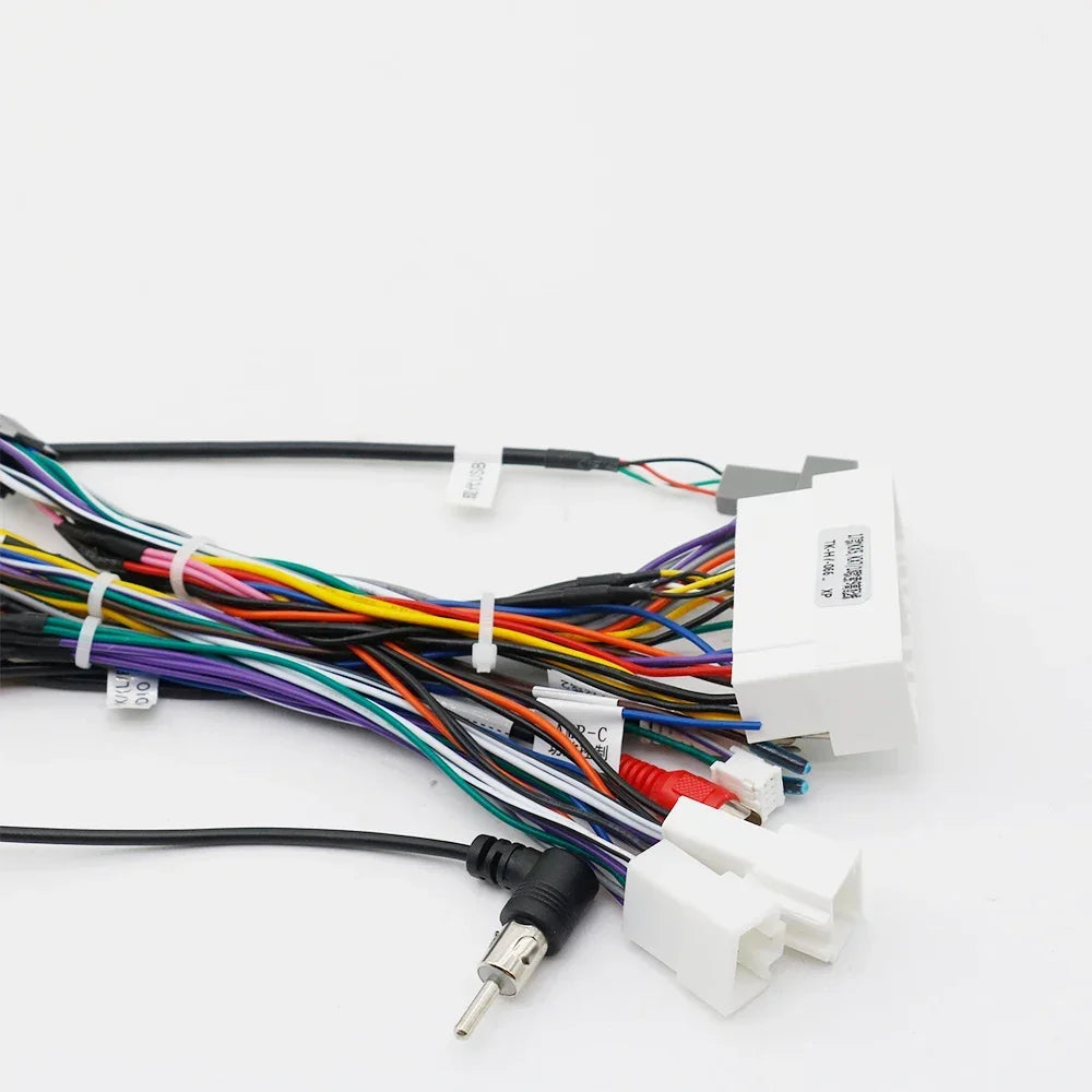 Car Audio 16pin Wiring Harness With Canbus Box For KIA KX5/KX7 Hyundai Sonata 9 Stereo Installation Wire Adapter