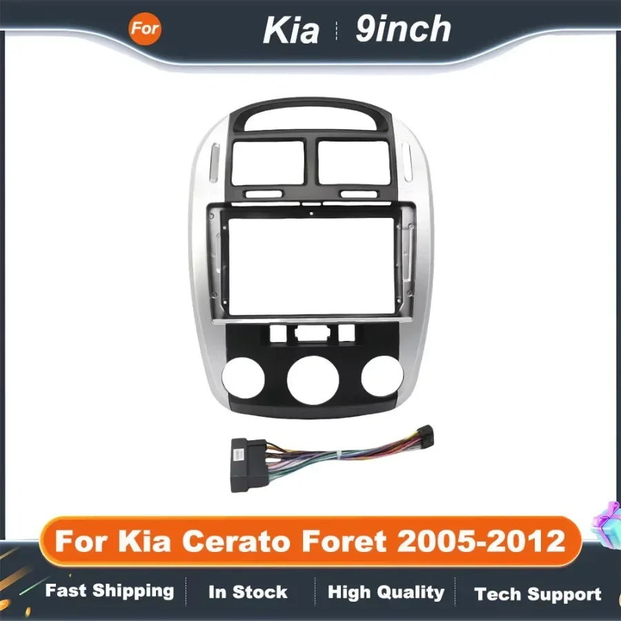 9 Inch car stereo frame Adapter For Kia Cerato Foret 2005-2012 Android Android Radio Dash Fitting Panel Kit
