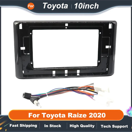 10 Inch Car Frame Fascia Adapter For Toyota Raize 2020 Android Radio Dash Fitting Panel Kit