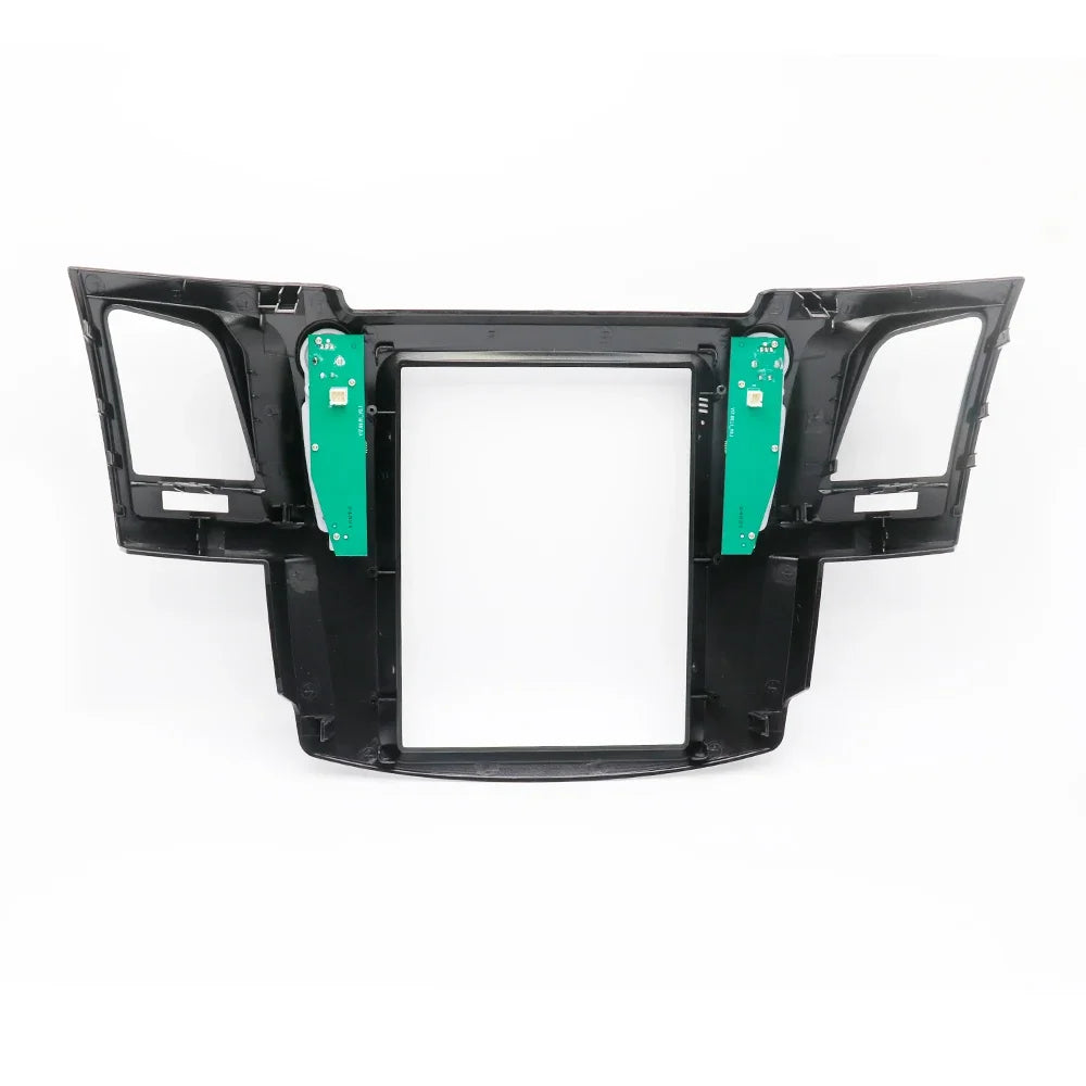 For 2005-2014 TOYOTA FORTUNER/ VIGO/ HILUX (9.7" VERTICAL SCREEN)Car Radio Fascias Tesla Style Panel Android MP5 Stereo Frame ki