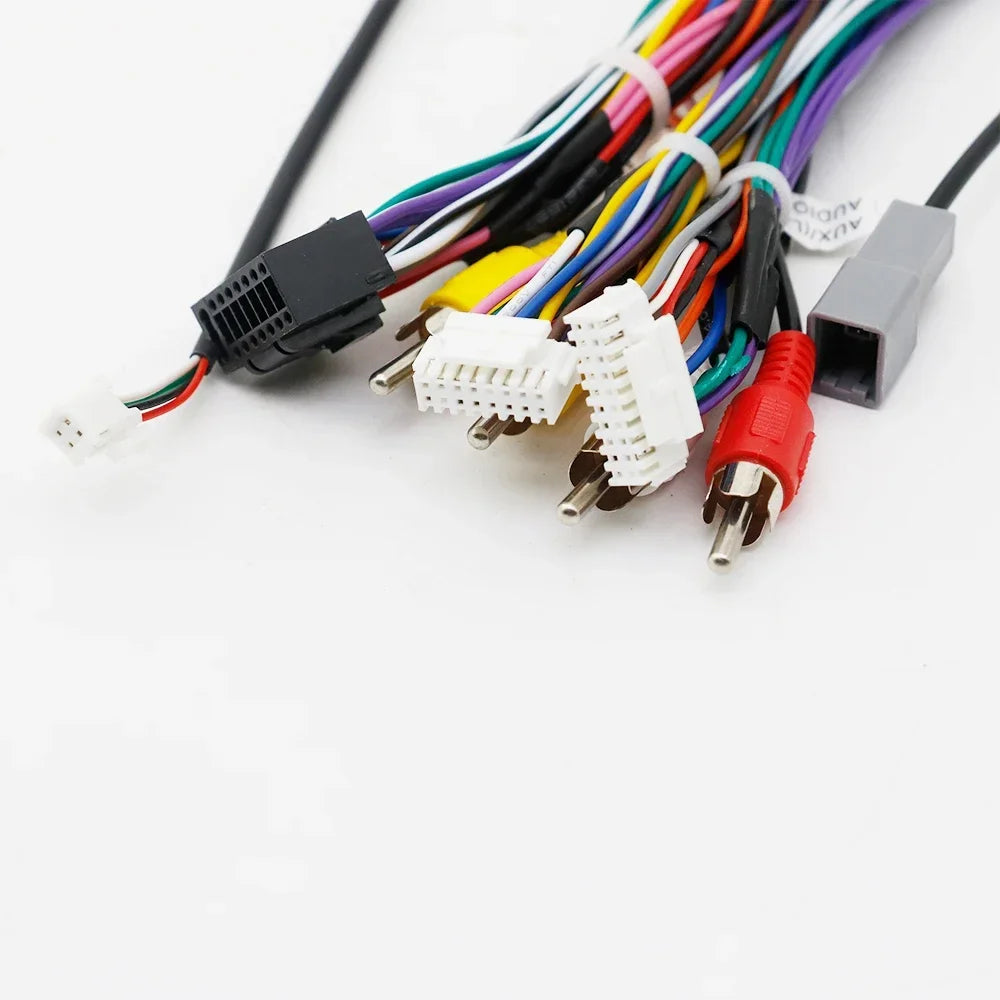 Car Audio 16pin Wiring Harness With Canbus Box For KIA KX5/KX7 Hyundai Sonata 9 Stereo Installation Wire Adapter