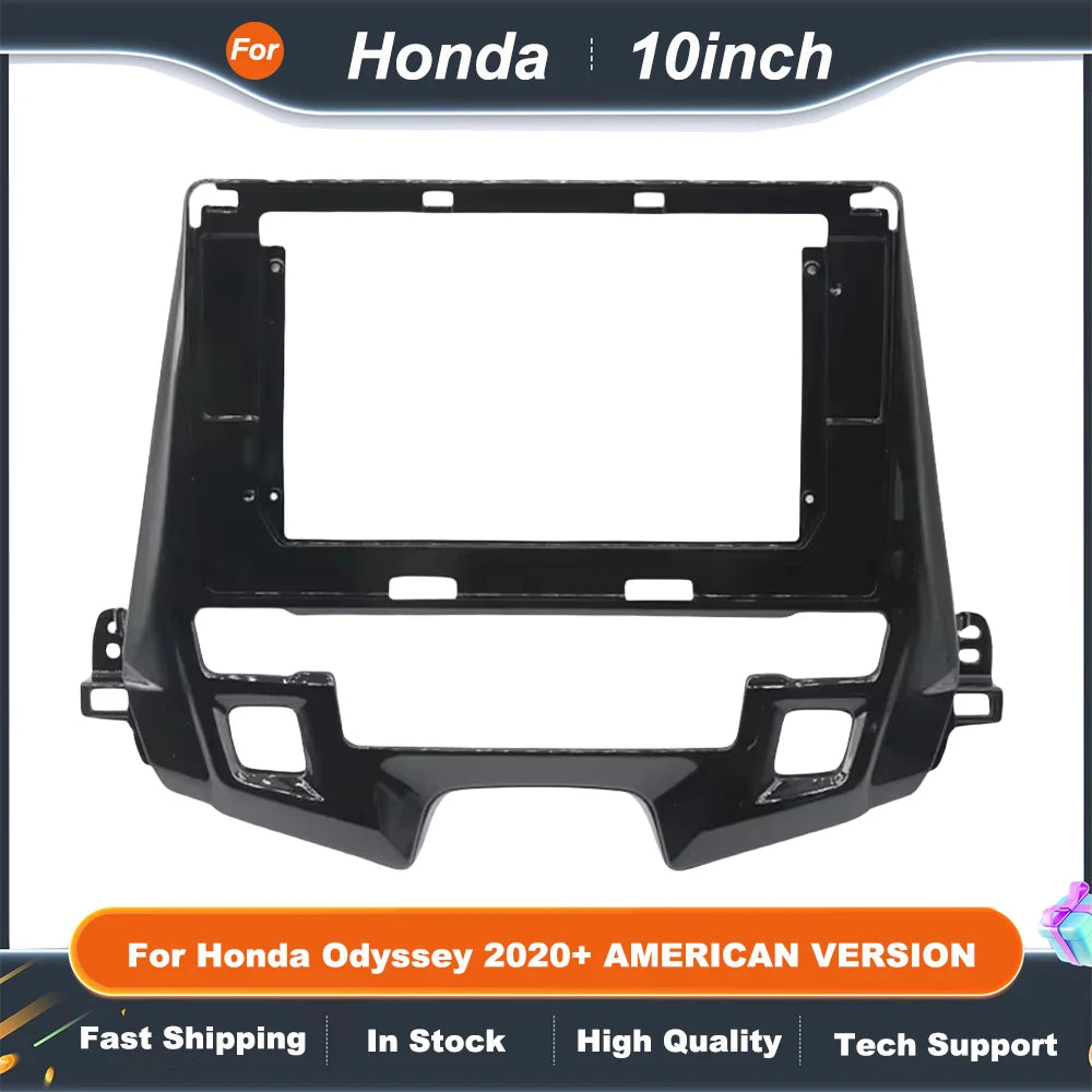 10 Inch Car Frame Fascia Adapter  For Honda Odyssey 2020+ AMERICAN VERSION Android Radio Dash Fitting Panel Kit