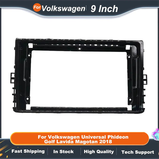 9 Inch Car Frame Fascia Adapter For Volkswagen Universal Phideon Golf Lavida Magotan 2018 Android Fitting Panel