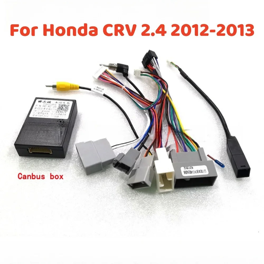Android Car Radio Canbus BoxHD-RZ-06 Decoder Wiring Power Cable For Honda CRV 2.4 2012-2013 GPS 2 Din Multimedia Video Player