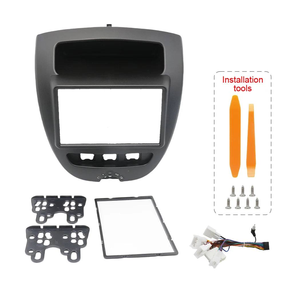 7/10inch Universal Car Radio Frame For Toyota Aygo Citroen C1 Peugeot 107 2005-2014 Android MP5 Stereo Player 2Din Head