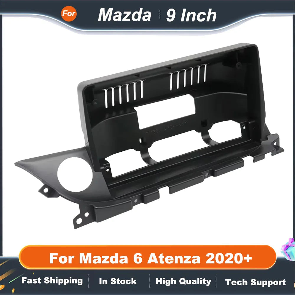 9 Inch Car Frame Fascia For Mazda 6 Atenza 2020+ Canbus Box Adapter Deceoder Android Radio Dash Fitting Panel Kit