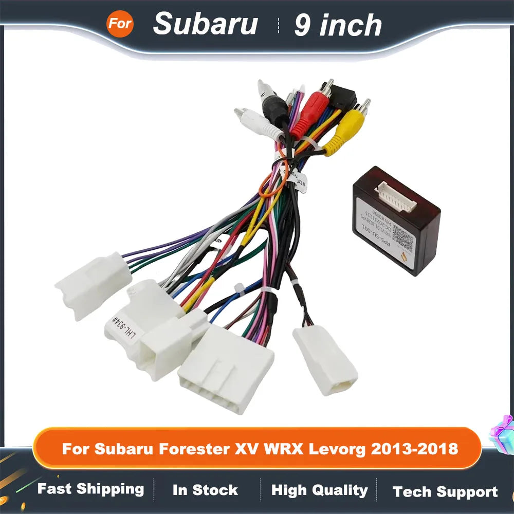 9 Inch Car Frame Fascia Adapter  For Subaru Forester XV WRX Levorg 2013-2018 Android Radio Dash Fitting Panel Kit