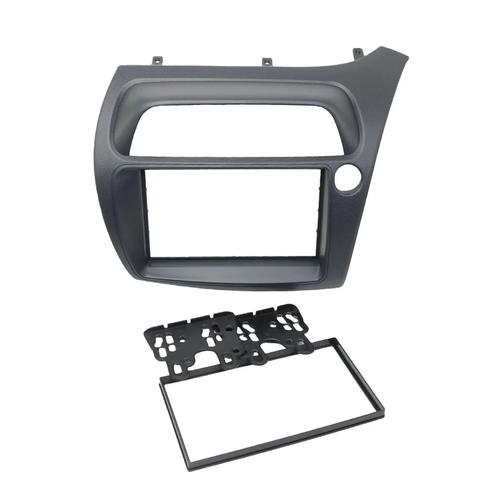 2 Din Car Fascia Radio Panel for Honda- Civic- Hatchback 2006-2011CD DVD  Frame  Adapter Cover Trim  (Left Wheel)