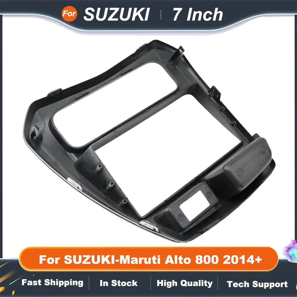 7 Inch Double Din Car Radio Frame For SUZUKI-Maruti Alto 800 2014+ Radio DVD Stereo CD Panel Dash MountingTrim Kit Frame