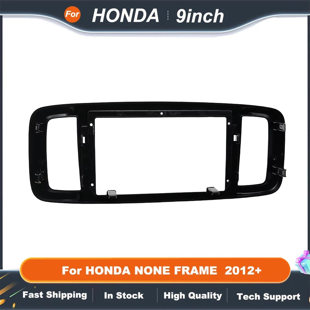 9 Inch Car Radio Stereo For HONDA NONE FRAME  2012+ GPS MP5 Android Player 2 Din Fascias Panel DashBoard Cover