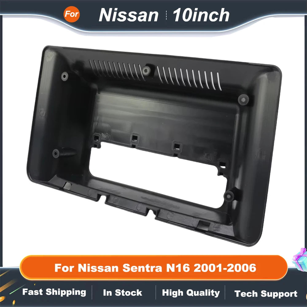 10 Inch Car Audio Fascia Panels  Adapter For Nissan Sentra N16 2001-2006 Android Radio Dash Fitting Panel Kit