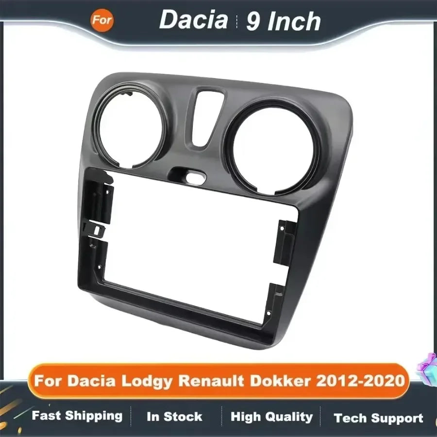 9 Inch Car Stereo Fascia Panel with CANBUS Decoder for Dacia Lodgy Renault Dokker 2012-2020 Android Radio Kit