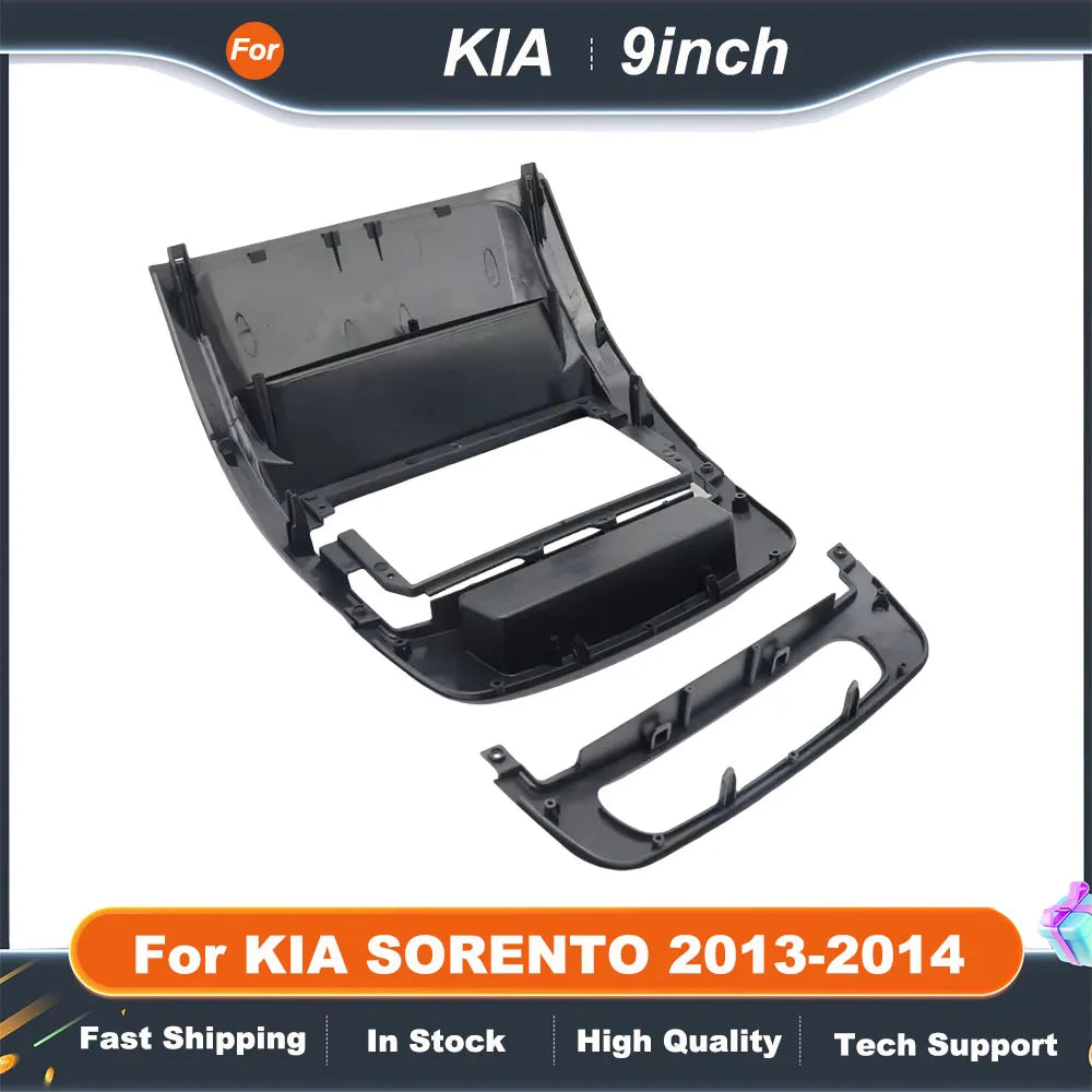 9INCH Car Radio Fascias For KIA SORENTO 2013-2014 Android GPS MP5 Stereo Player 2 Din Head Unit Panel Dash Frame