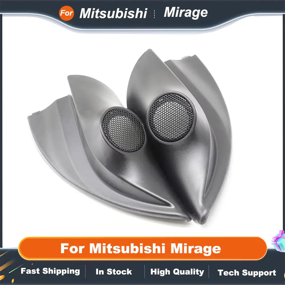 2PCS Car Speaker Mounts for Mitsubishi Mirage Tweeter Refitting Audio Door Angle Cover Boxes