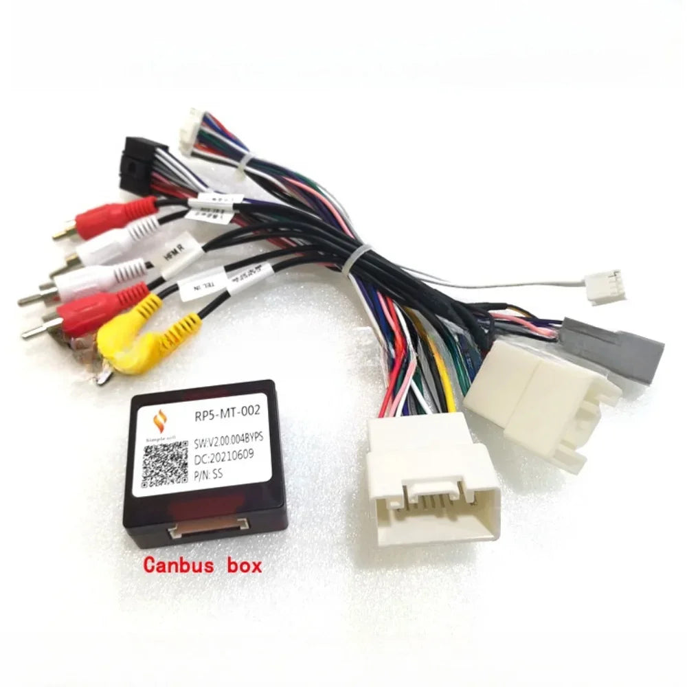 16 Pin Canbus box With Cable Adaptor For Mitsubishi Outlander 2014-2020/ PAJERO Wiring Harness Cable Android 2 Din GPS Car Radio