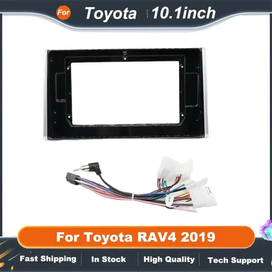10.1 Inch Car Radio Fascia 2Din Fitting Kit for TOYOTA RAV4 2019 Dash Panel Radio Frame Installation Kit