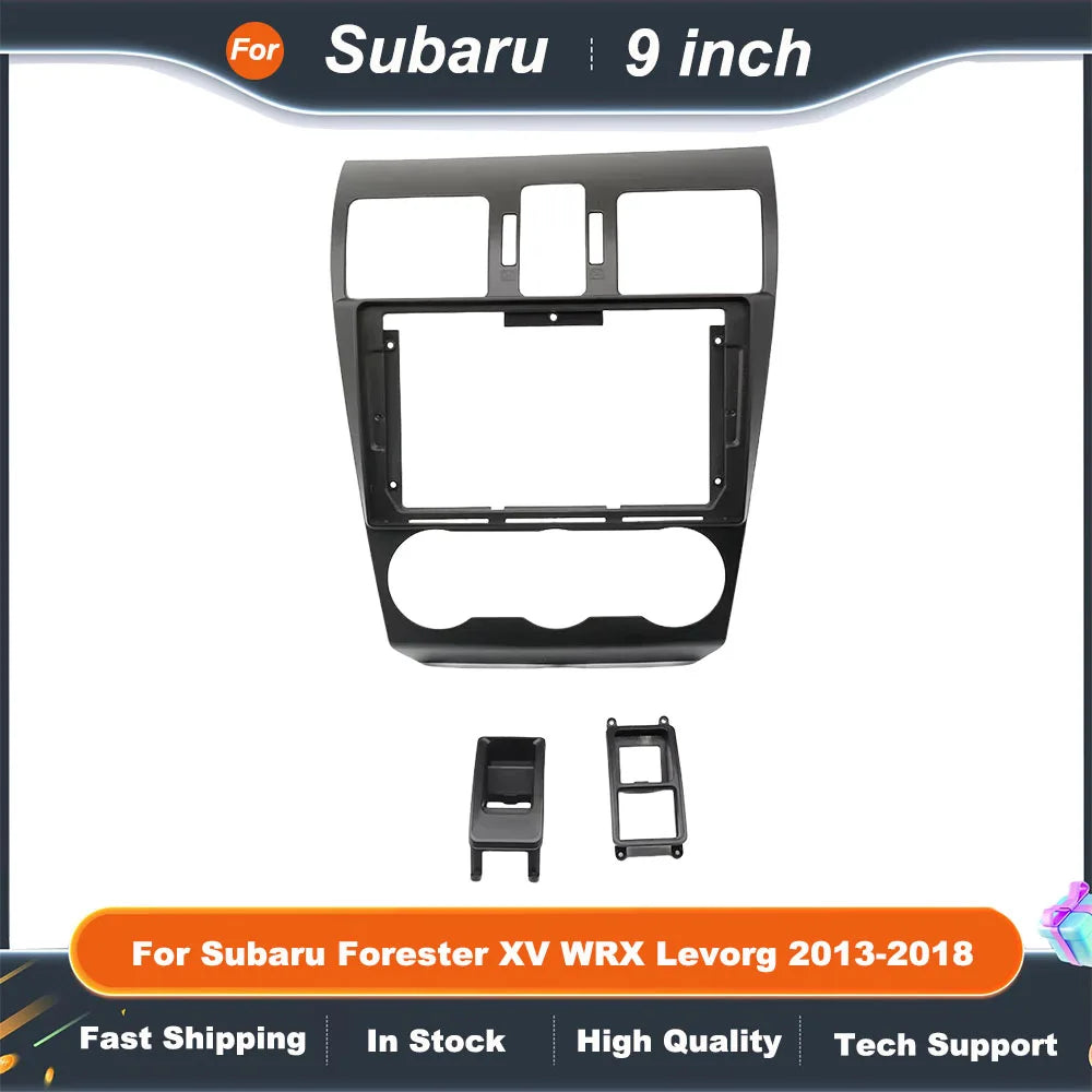 9 Inch Car Frame Fascia Adapter  For Subaru Forester XV WRX Levorg 2013-2018 Android Radio Dash Fitting Panel Kit