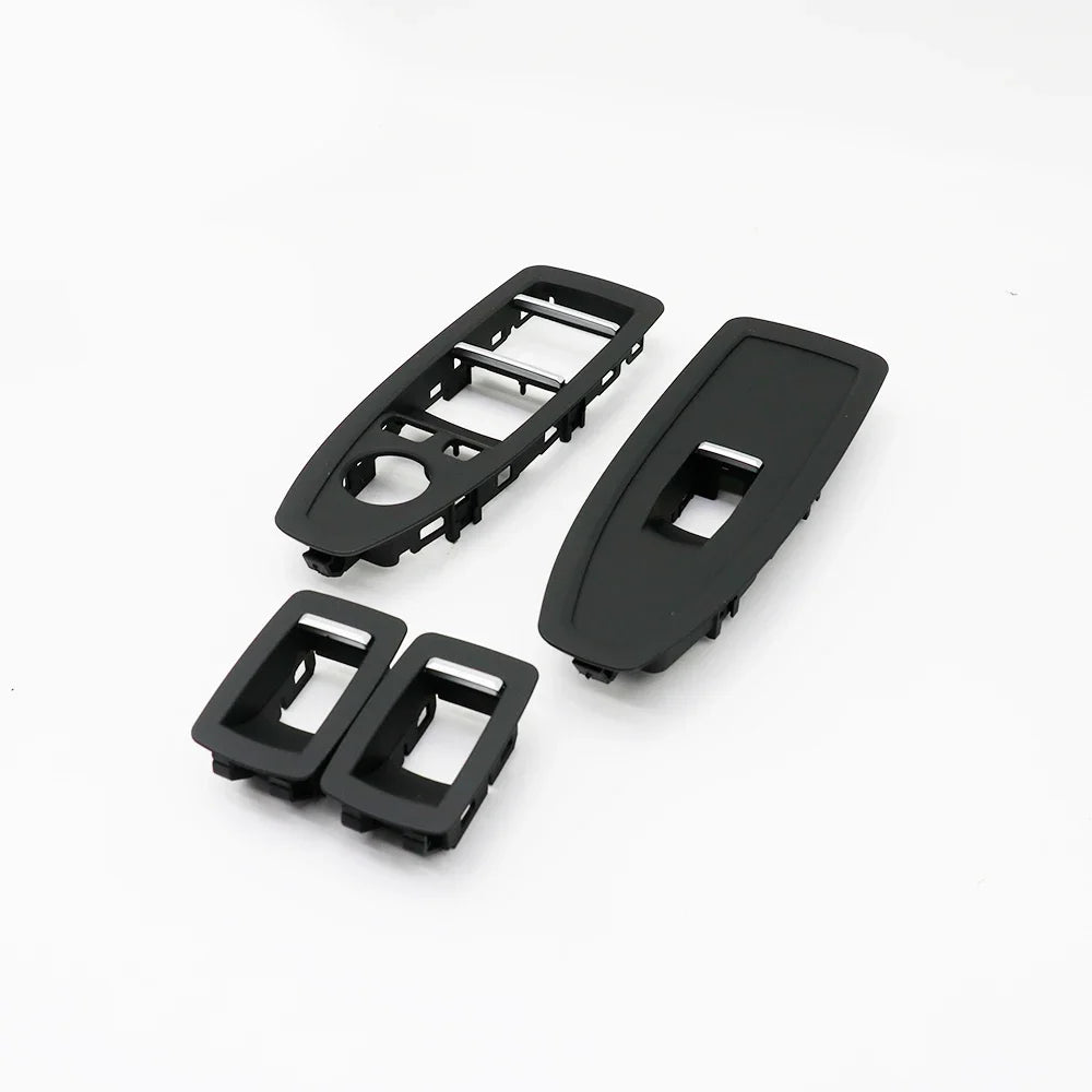 Car Interior Door Fiber Beige Black Window Regulator Switch Panel Cover Trim For BMW 1 3 4 Series F20 F30 F31 F34 F35