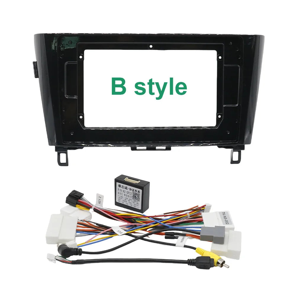 For 2016 NISSAN QASHQAI/ 2014 X-TRAIL (10.1INCH)Car Radio Fascias Android GPS MP5 Stereo Player 2 Din Head Unit Panel Dash Frame