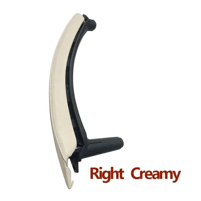 Interior Car Left Right Passenger Door Handle Leather Cover Trim Replacement For BMW X5 X6 E70 E71 E72 2007-2013