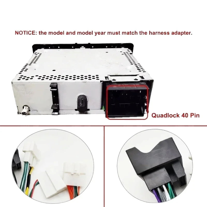 Quadlock Wiring Harness CAN Bus Decoder 16 Pin Plug to 12 Pin Connector Car Android Cable Adapter for Renault Megane 3 Fluence