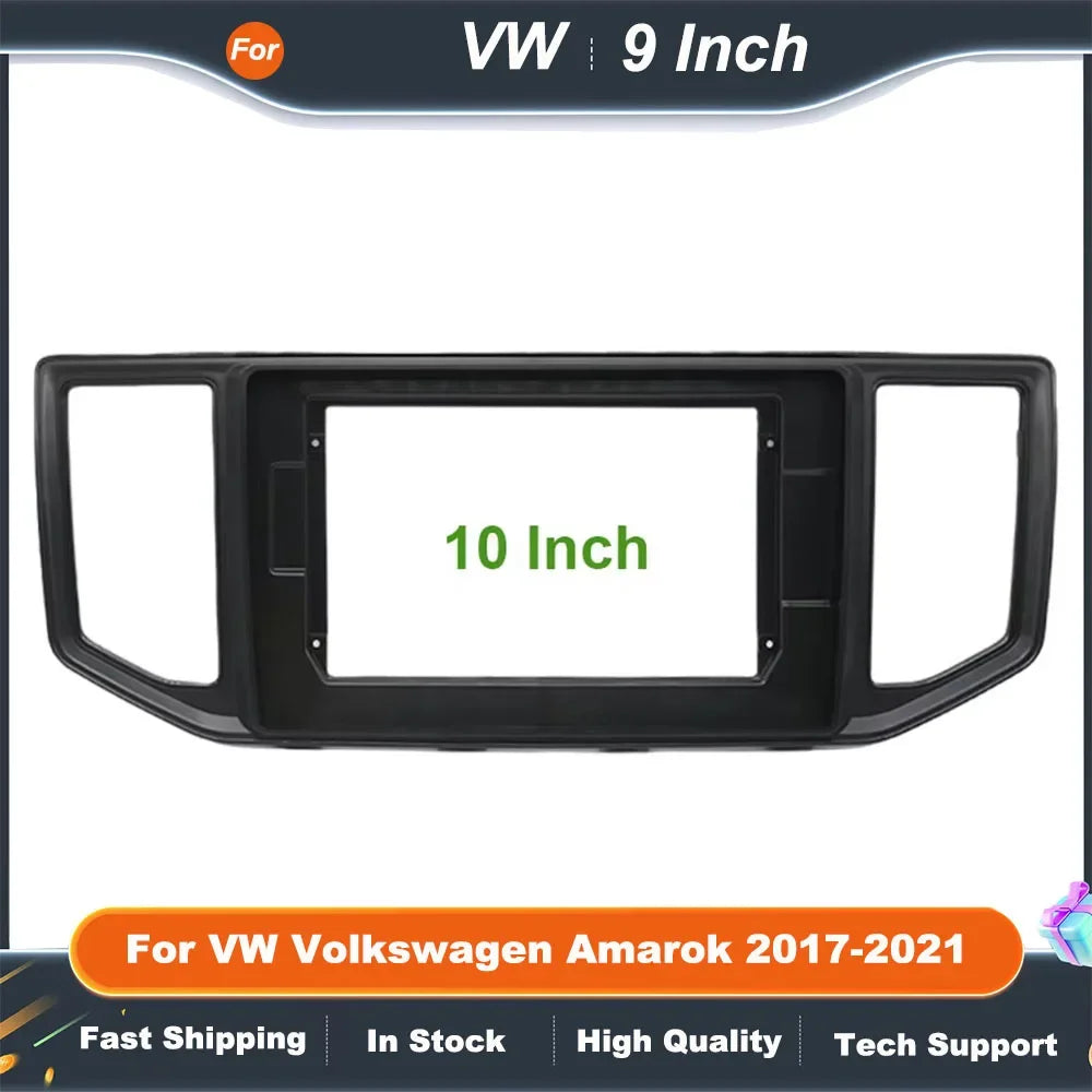 9/10 Inch Car Radio Fascia Frame Adapter for VW Volkswagen Amarok 2017-2021 Android Dash Fitting Panel Kit