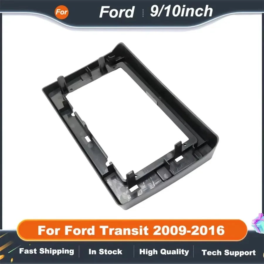 9/10 Inch Car Radio Fascia Dash Panel Frame Adapter For Ford Transit 2009-2016 Android Kit Installation Trim Beze